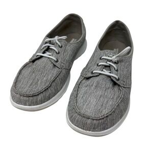 Skechers Go Walk Lite Isla Gray Women’s Size 9.5 Boat Casual Comfort Shoes